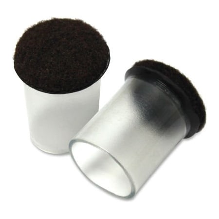 Lorell Lorell Clear Sleeve Floor Protectors - 1.63" Diameter Round - 8/Pack 42592